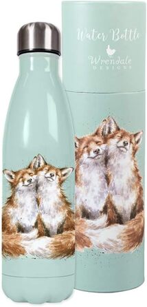 Пляшка для води Wrendale Designs з пластику 'Заєць і бджола', Фуксія
