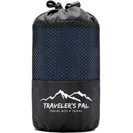 Літній легкий спальний мішок-вкладиш Traveler's Pal з 100% Duraweave, з блискавкою з боку та в ногах, дихаючий та приємний до шкіри, для подорожей та кемпінгу