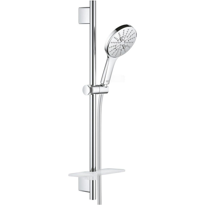 Душова лійка GROHE Vitalio SmartActive 130 Cube, 3 режими, хром, набір 900 мм, круглий