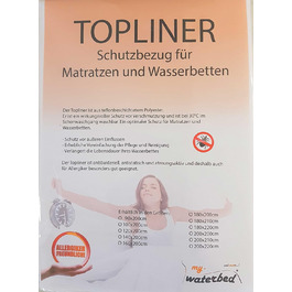 Чохол-протектор my-waterbed Topliner Capliner для водяного ліжка 180x220 см – захист від пилу, захисний наматрацник для матраців