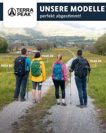 Туристичний рюкзак 20 л Active 20 Premium з вентиляцією спини, дощовиком і кріпленням для питної системи, з дихаючої 3D сітки, для походів, з поясним ременем