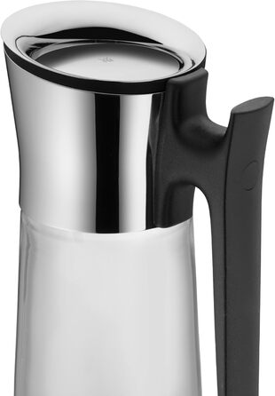 Глечик для води WMF Basic 1,5 л з ручкою і силіконовою кришкою, скляний графин з кришкою Closeup