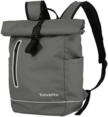 Водонепроникний рюкзак Travelite Rolltop для велосипеда та відпочинку, з відбивачами, 19 л, 48 см