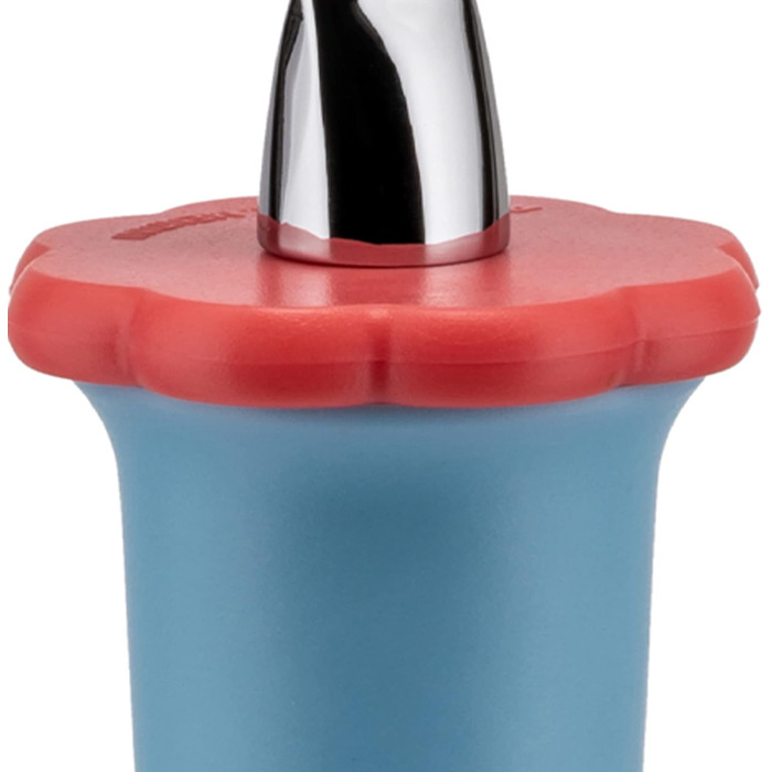 Пробка для пляшки Alessi ANNA STOP 2, EVA, хромований замак, 4 см, блакитна