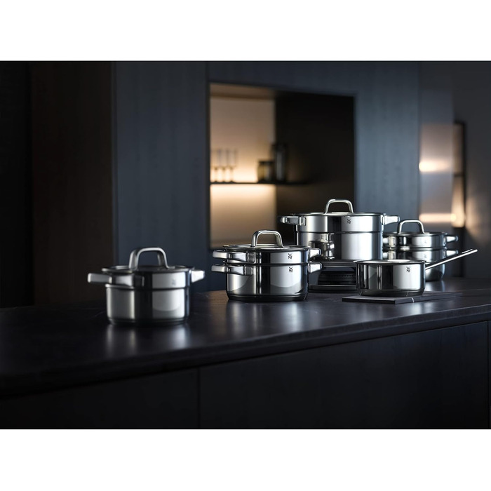 Миска для водяної бані WMF Compact Cuisine 16,5 см, сталева, полірування, для збивання, підходить для посудомийної машини, штабельована