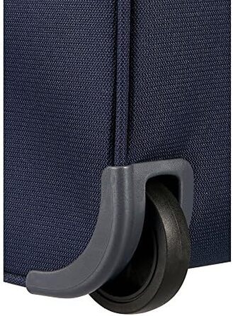 Валіза Samsonite Base Boost Spinner M, розширювана, 66 см, 67,5/73,5 л, чорна/синя, дорожня валіза на колесах