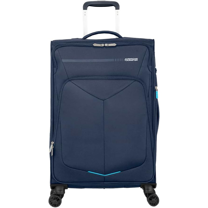 Валіза American Tourister Summerfunk 79 см, 119 л, чорна, розширювана, на 4 колесах, поліестер