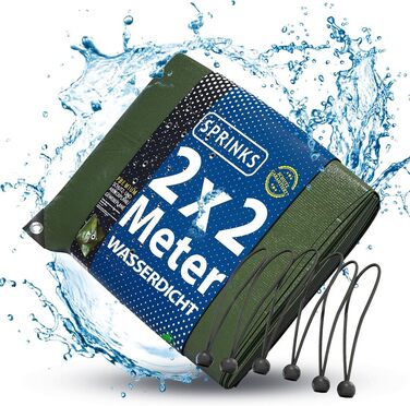 Професійний тент із щільного брезенту 240 г/м² 3x4 м, водонепроникний, UV-захист, з люверсами, універсальний, для вулиці, з 6 фіксаторами