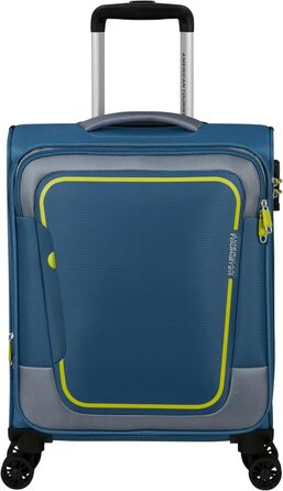 Валіза American Tourister Pulsonic Spinner L, розсувна, 81 см, 113/122 л, синя (Coronet Blue), валіза S (55 см, 43.5 л)