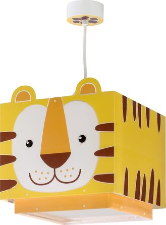 Дитяча підвісна лампа Little Tiger, жовта, E27