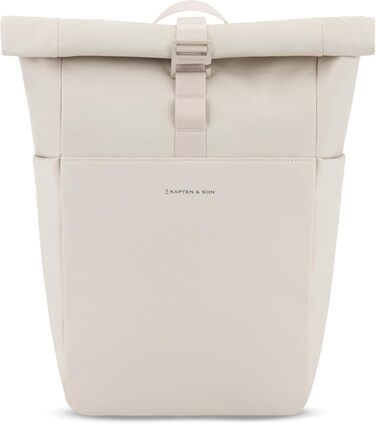 Рюкзак Kapten & Son Lund Basic 14-16 л, ролтоп, для подорожей, навчання та роботи, з відділенням для ноутбука 14'', унісекс, колір пісочний