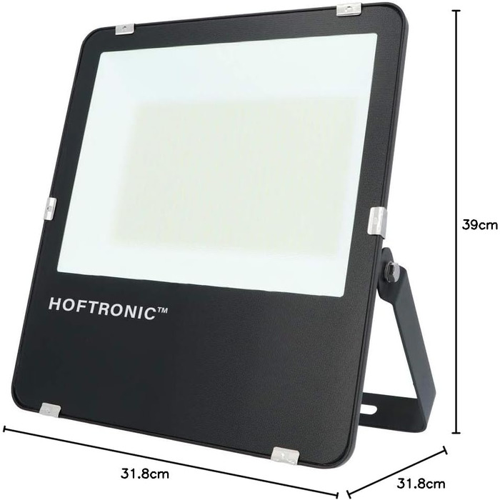 HOFTRONIC LED прожектор для вулиці 200Вт 32000 Лм 160лм/Вт нейтральний білий IP65, зовнішній світлодіодний ліхтар, супер яскравий, 5 років гарантії (150Вт, 4000К)