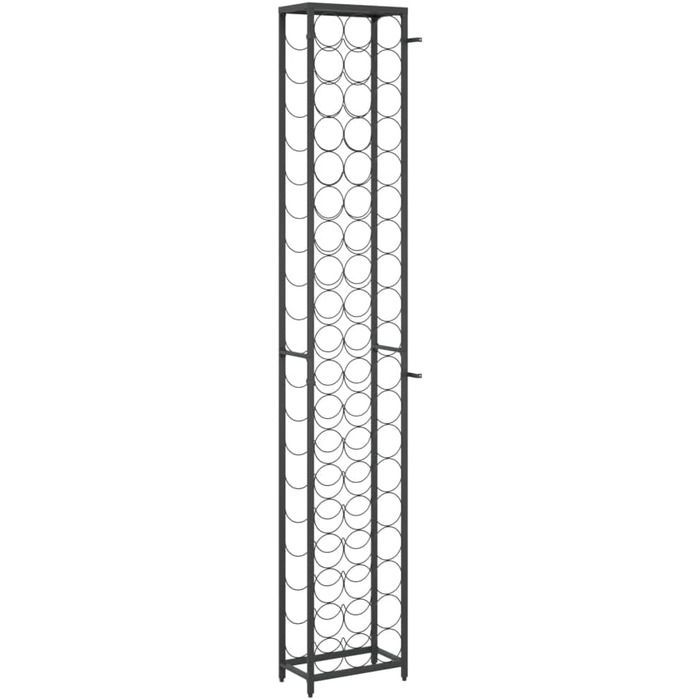 Металевий винний стелаж vidaXL на 35 пляшок, 34x18x200 см
