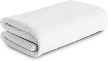 Чохол для топера MSS Classic 200x200x5 см, мікрофібра, стьобаний, з блискавкою, щільність 212 г/м², для матраца, гіпоалергенний, праний при 60°C