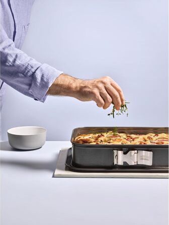Прямокутна форма для випічки Kaiser La Forme Plus 35x24 см з емальованим дном, антипригарна, стійка до порізів, форма для тірамісу