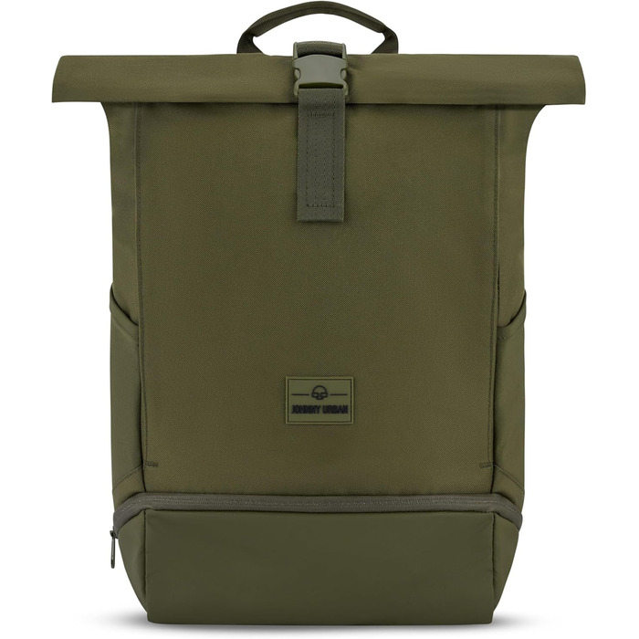 Рюкзак Johnny Urban Allen Medium 15 л для жінок і чоловіків, роллтоп, водовідштовхувальний, з відділенням для ноутбука, для університету, велосипеда, бізнесу, оливковий, екологічний