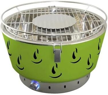 Портативний вугільний гриль ACTIVA Airbroil I Premium Mini для кемпінгу, компактний, з чохлом, зелений