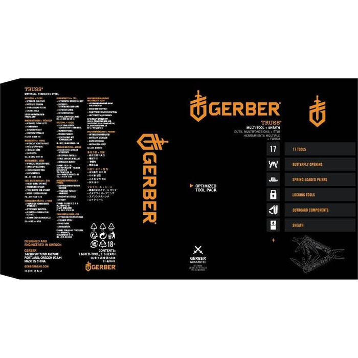 Мультитул Gerber Bear Grylls Ultimate, 17 інструментів, нейлоновий чохол, багатофункціональний інструмент