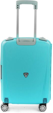 Валіза Roncato Light 55 см, 41 л, пластик, чорна/аквамарин
