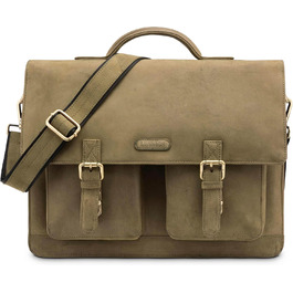 Шкіряна сумка-портфель LEABAGS для ноутбука 15