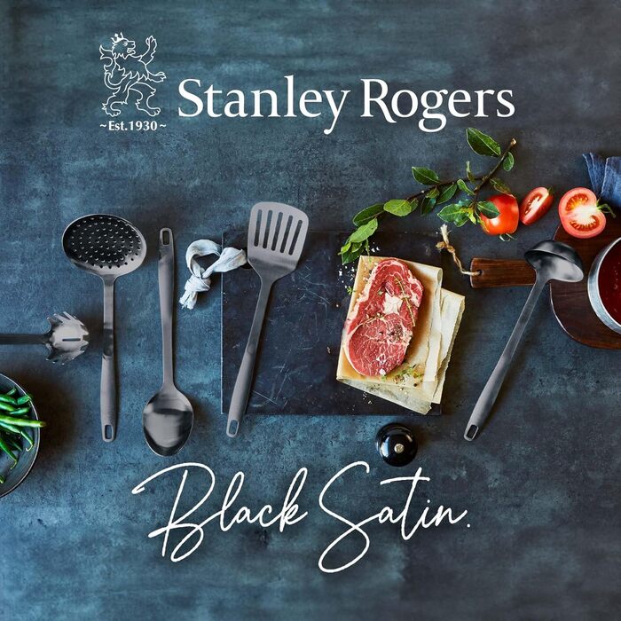 Набір кухонного приладдя Stanley Rogers, 5 предметів, чорний, преміум нержавіюча сталь для сучасної кухні