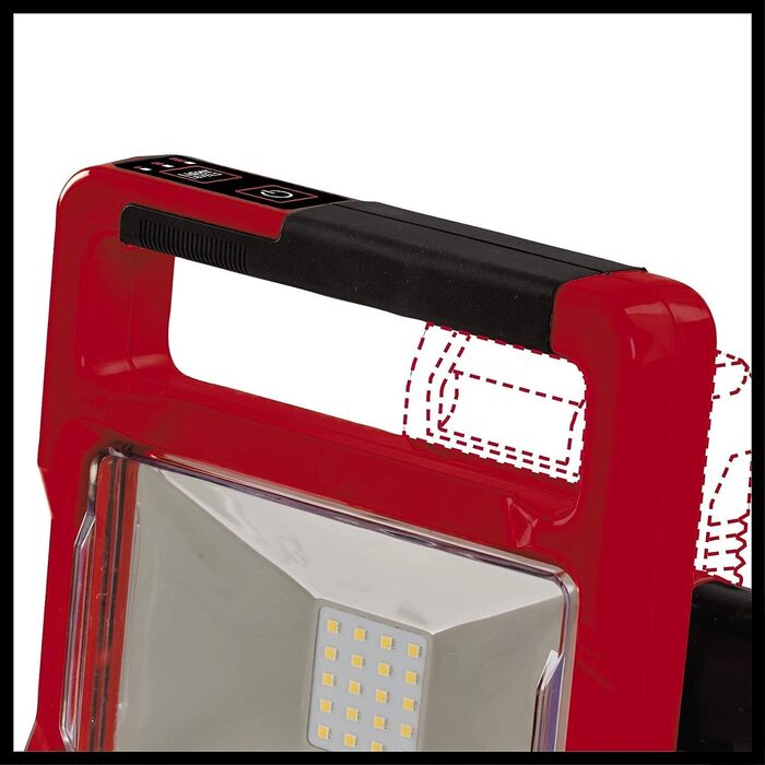 Акумуляторний LED ліхтар Einhell TE-CL 18/2000 LiAC Solo Power X-Change 18В, літій-іонний, поворотна голова, білий, гібридний, без акумулятора та зарядного