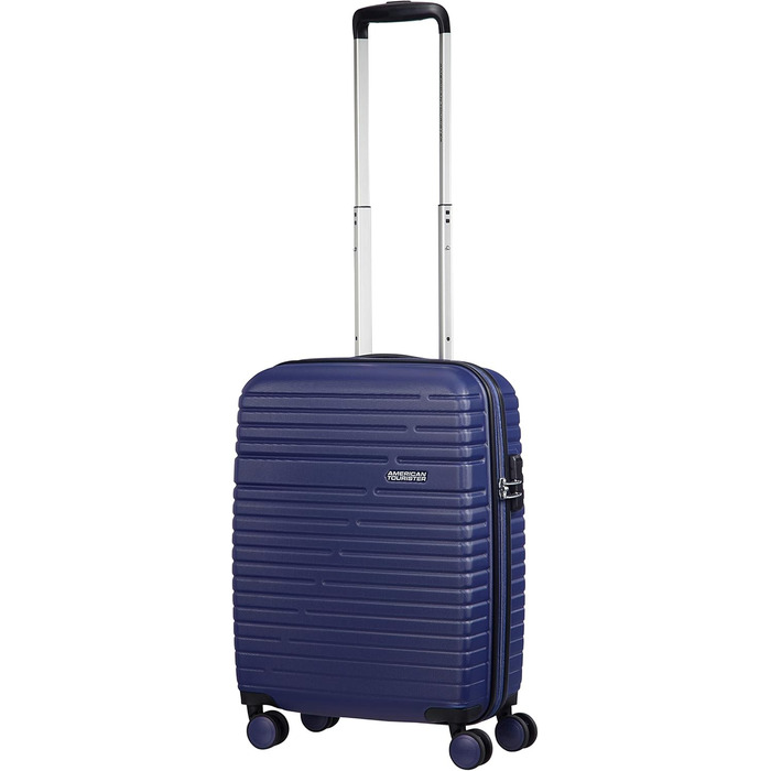 Валіза American Tourister Aero Racer Spinner 68, розширювана, 3.6 кг, 75.5 л, синя, 4 колеса