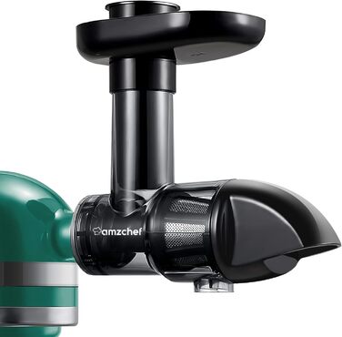 Соковитискач-насадка для KitchenAid Artisan, набір аксесуарів для повільного віджиму овочів і фруктів, чорний (машина не входить до комплекту)