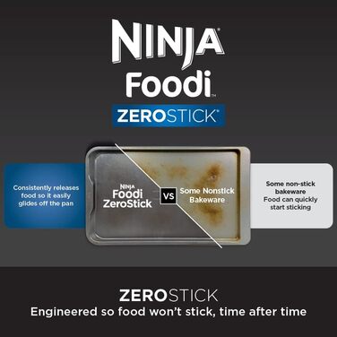 Форма для мафінів Ninja Foodi ZEROSTICK на 12 мафінів, антипригарна, з алюмінізованої сталі, сіра, міцна, B30212EUUK