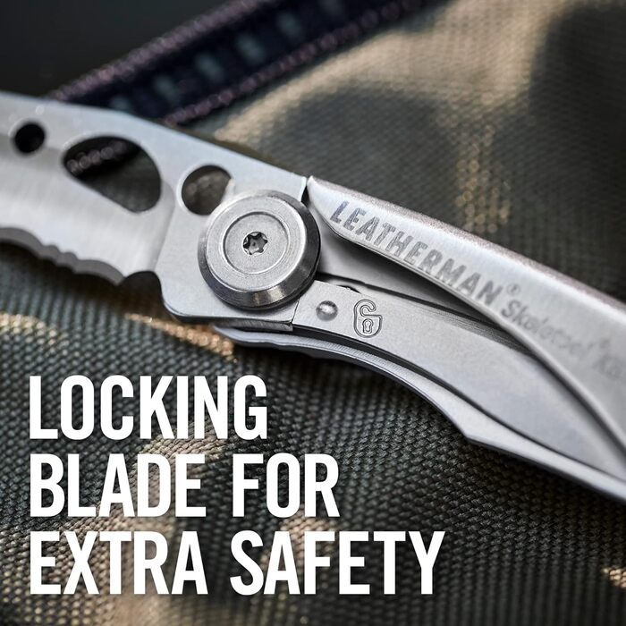 Leatherman Skeletool KBX – багатофункціональний ніж із нержавіючої сталі для щоденного використання, 2 інструменти, компактний