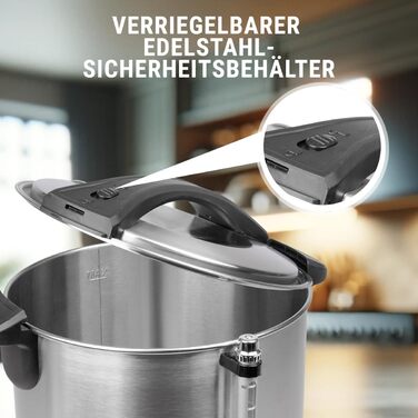 Автомат для гарячих напоїв ProfiCook 7 л — глінтвейн, чай, кава, пунш, корпус із нержавіючої сталі, підігрів та збереження тепла, PC-HGA 1196