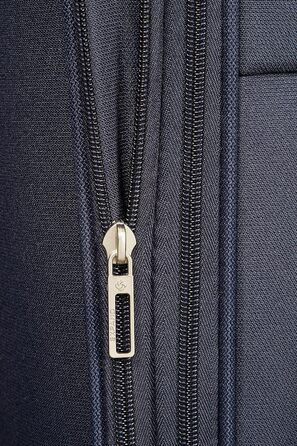 Валіза Samsonite Base Boost Spinner M, розширювана, 66 см, 67,5–73,5 л, чорна/синя, дорожня валіза на 4 колесах