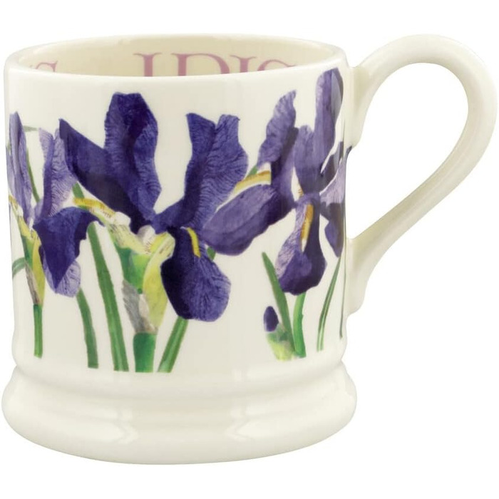 Emma Bridgewater Велика керамічна чашка 1/2 пінти Blue Iris – чашка для кави, чаю, латте, капучино, подарунок