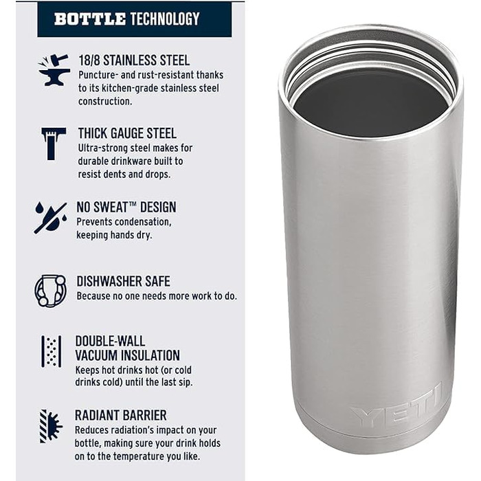Термобутилка YETI Rambler з кришкою Hotshot, бірюзова, 532 мл