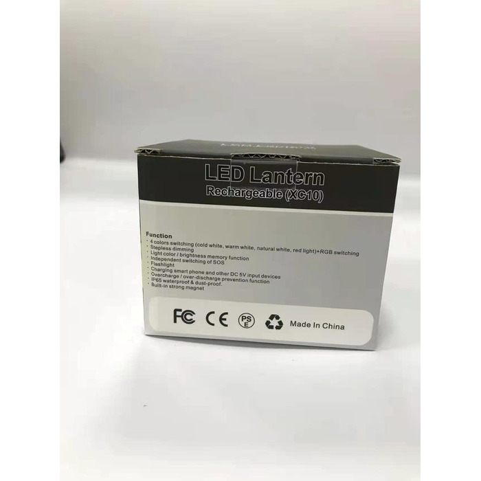 Кемпінговий LED ліхтар із RGB-підсвіткою, магнітом, 5200 мА·год, USB-зарядка, 6 режимів яскравості, димер, для туризму, кемпінгу, надзвичайних ситуацій