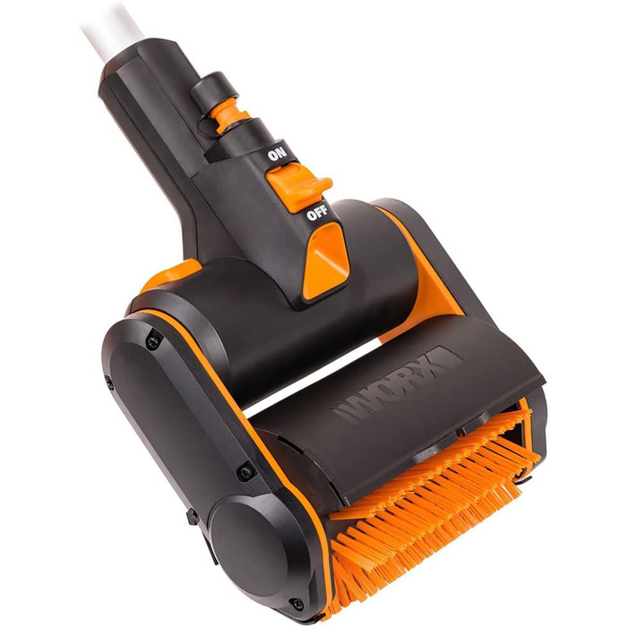 Акумуляторна мультищітка WORX WG441E.9 20В для чищення каменю, бетону та деревини, видалення бур'янів, з водяним підключенням, без акумулятора та зарядного, сумісна з PowerShare, жорстка щітка для кам'яних поверхонь