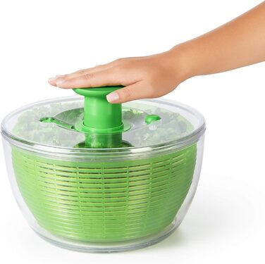 Сушарка для салату OXO Good Grips з ситом і кришкою, зелена – для сушіння листя салату