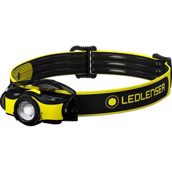 Професійний налобний ліхтар Ledlenser iH5R з кріпленням на шолом і чохлом, 600 люмен, акумуляторний, USB-зарядка, 158 г, зручний для роботи в рукавичках