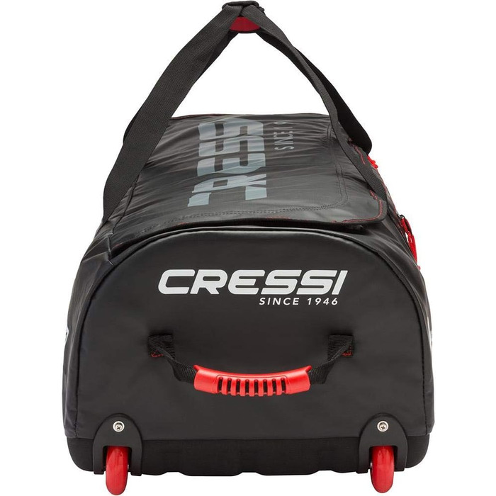 Велика водонепроникна сумка Cressi Tuna 120 л чорна/червона, з коліщатками або без, для дорослих