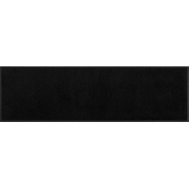 Килимок для підлоги Wash+Dry Raven Black, поліамід, чорний, 35x120 см