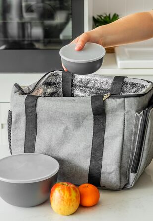 Набір кухонних мисок KitchenAid, 3 шт, вугільно-сірі, зручно складаються одна в одну, для приготування їжі