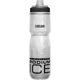 Пляшка для води Camelbak Podium Ice спортивна, термоізольована, для бігу, велоспорту, туризму, чорна
