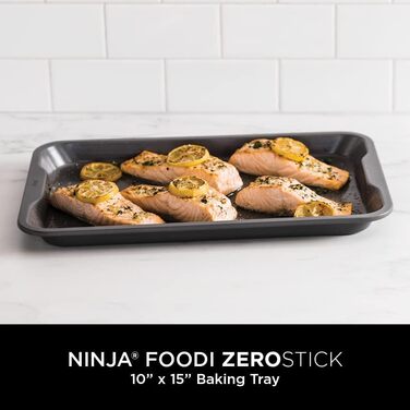 Деко для духовки Ninja Foodi B30015EUUK, антипригарне, алюмінований сталь, 25x38 см, сріблясте, можна мити в посудомийці