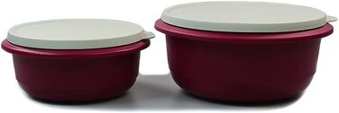 Миска для замішування Tupperware Pro 2,0 л + 1,0 л, темно-рожева, для дріжджового тіста