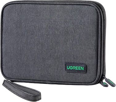 Органайзер для електроніки UGREEN, дорожня сумка для кабелів, аксесуарів, павербанків, зарядних пристроїв, 2-шарова, розмір S