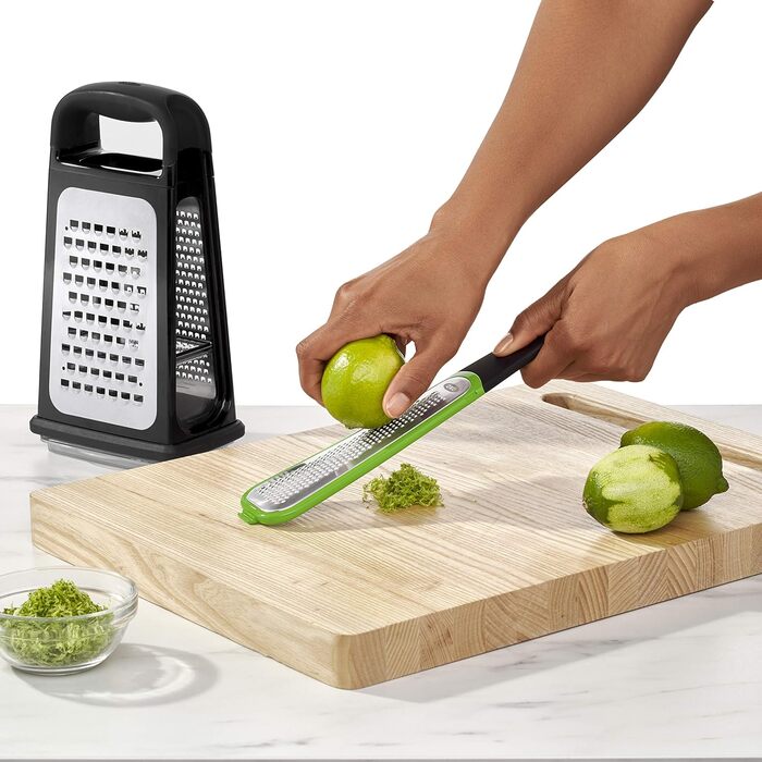 Терка квадратна OXO Good Grips з насадкою для цедри, нержавіюча сталь