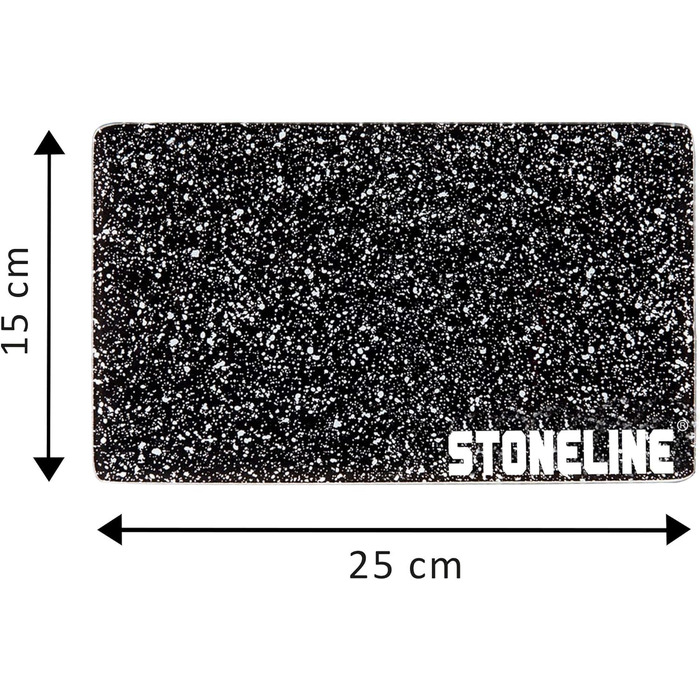 Скляна обробна дошка STONELINE, набір 4 шт., 25x15 см, жаростійкі дошки для нарізання м'яса, риби, овочів та фруктів