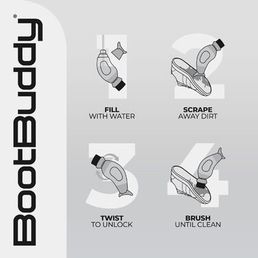 Boot Buddy – пристрій для швидкого очищення взуття та екіпірування: ефективна чистка футбольних, регбі, туристичних, гольф та гумових чобіт, взуття для активного відпочинку