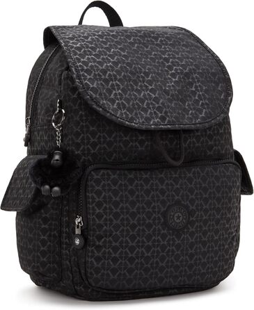 Рюкзак Kipling CITY PACK середній, коричневий, вишивка Signature