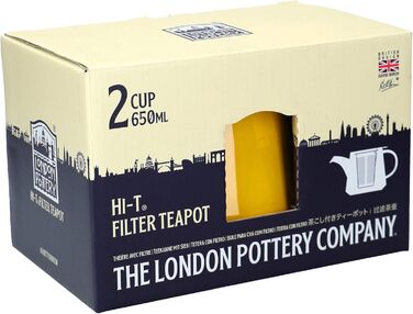 Чайник з фільтром та піддоном London Pottery, 650 мл, кераміка, медовий колір